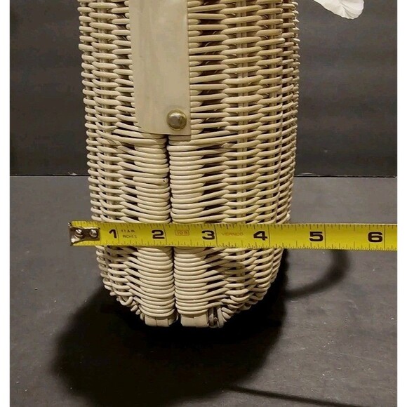 Rare Vintage 1950s/60s Stylecraft of Miami Wicker/Lucite Box Bag Shell Accents - Picture 16 of 16